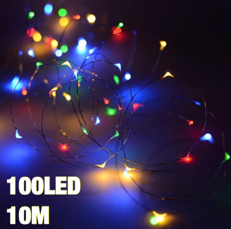 100LED dekoratiiv jõulutuled  värviline 10M
