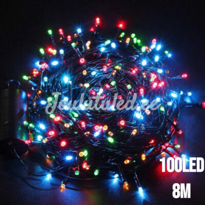 100LED jõulutuled värvilised 8M
