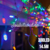 300LED valguskardin  värviline 14.5M