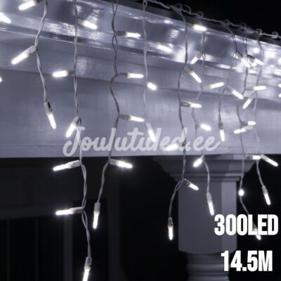 300LED valguskardin külm valge 14.5M