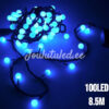 100LED pallikujulised tuled sinine 8.5M