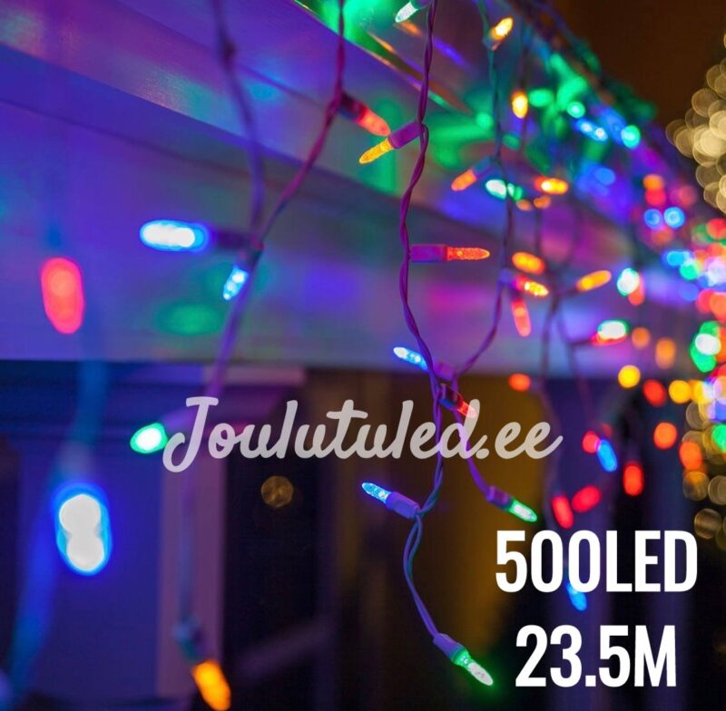 500LED valguskardin värviline 23.5M