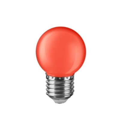 LED Pirn 1W G45 E27 punane