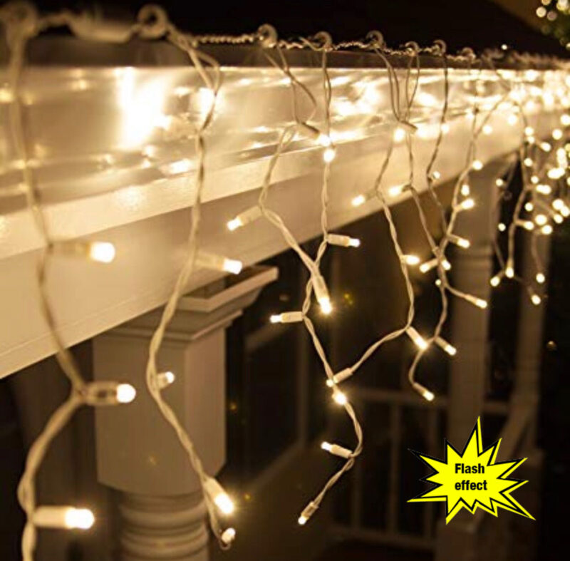 300LED valguskardin VILKUV soe valge+külm valge 16,65M