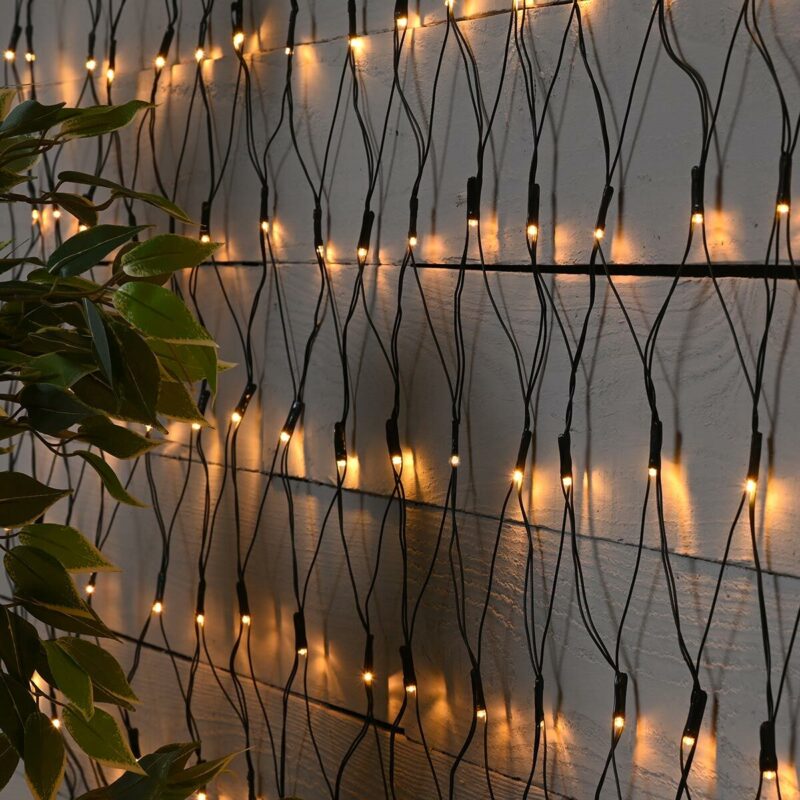 LED Valgusvõrk soe valge 2x1m koos külm valge vilkumisega - Image 2