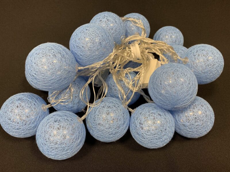 20LED Jõulupallid Cotton Balls 5M hele sinised - Image 2