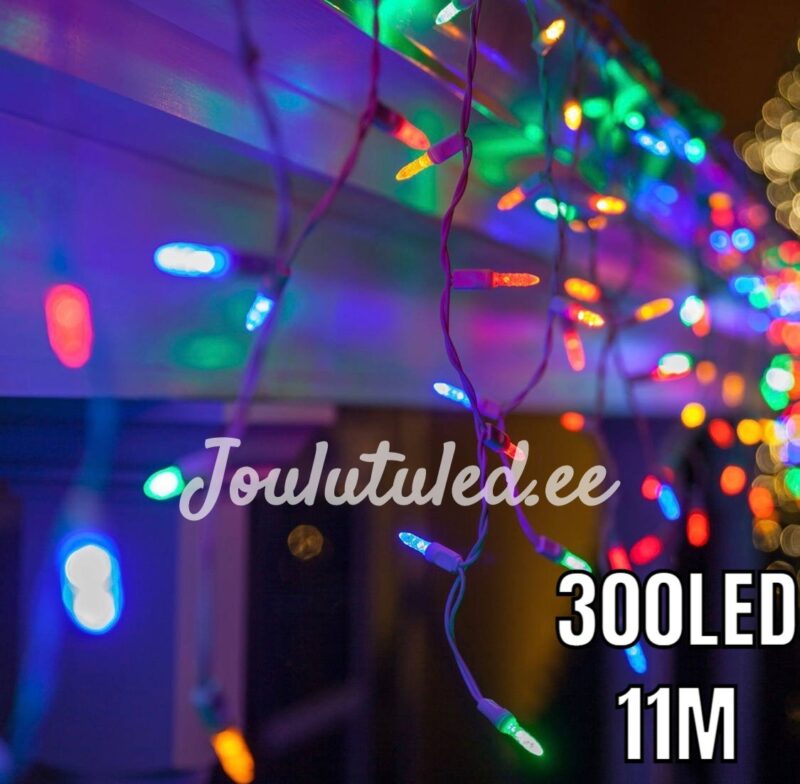 300LED valguskardin  värviline 11M