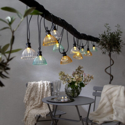 LED Lambikett Shade värviline 9.95M 12 lampi