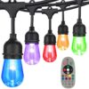 LED RGB lambiketi komplekt rippuvate pesadega 15M 15 PIRNI + Kaugjuhtimispult