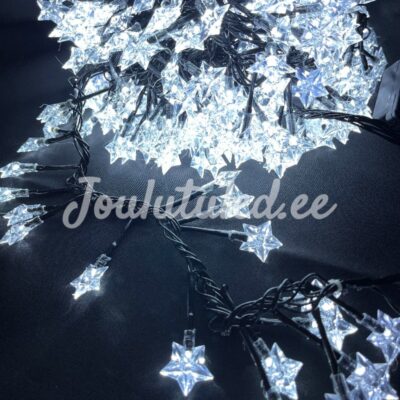 300LED Tähed "cluster" valge 6M