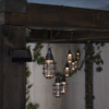 LED Lambikett Cage 3.8M 8 lampi päikesepatareiga