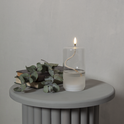 Vahaküünal LED Flamme Float klaasist  17.5cm