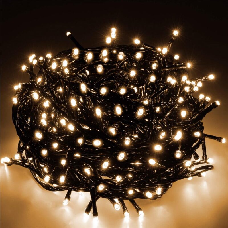 1000LED jõulutuled soe valge 61.5M