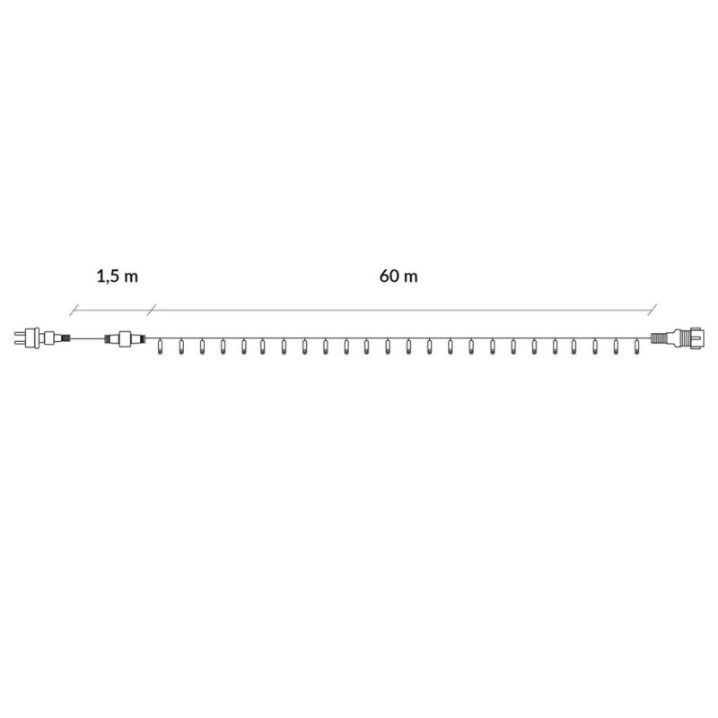 1000LED jõulutuled valge 61.5M - Image 9