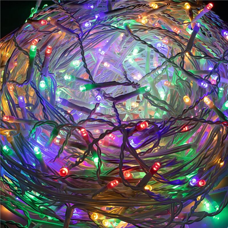 500LED valguskardin värviline 22.5M + juhtimise pult - Image 4