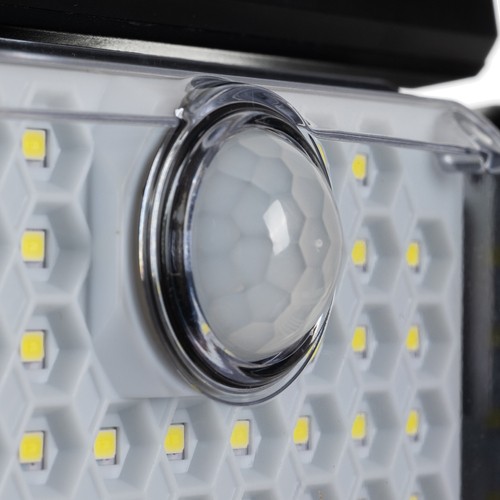 LED-prožektor liikumisanduriga, päikesepaneeliga ning puldiga