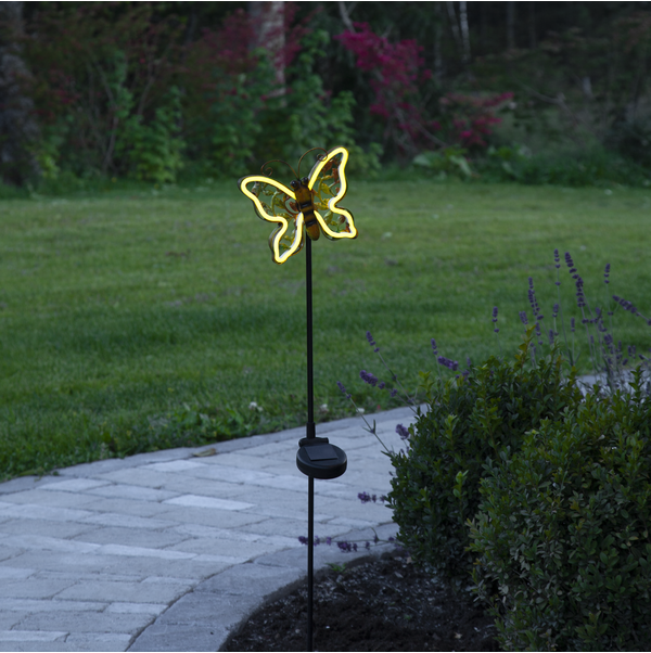 Neoon LED-iga liblikas aeda
