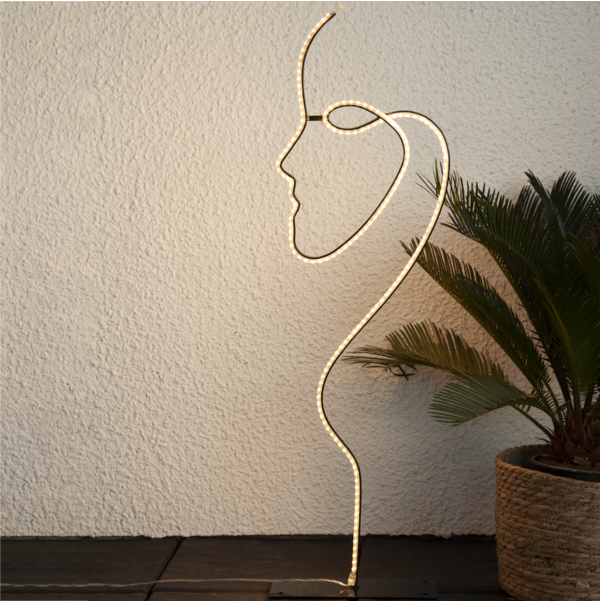 LED Dekoratiivne näokuju, minimalistlik Skandinaavia stiil