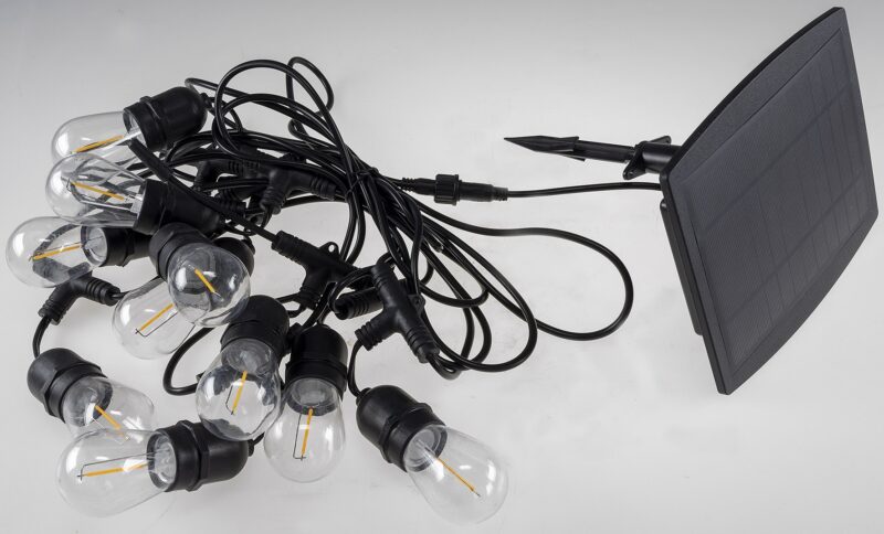 LED lambiketi komplekt rippuvate pesadega 4.5M 10 PIRNI päikesepaneeliga - Image 6