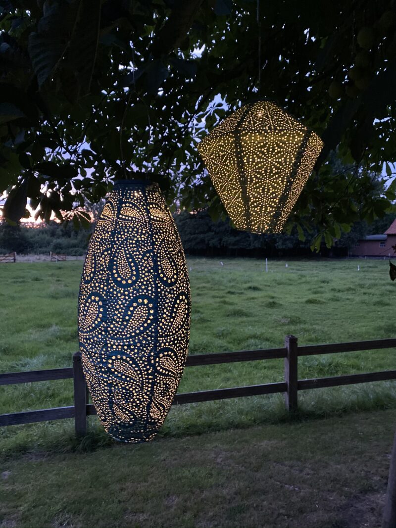 Päikesepaneeliga Aiavalgusti Lumiz Long Oval20 Paisley Seablue - Image 2