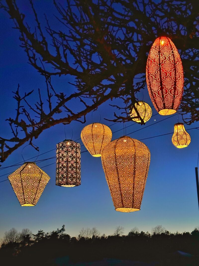 Päikesepaneeliga Aiavalgusti Lumiz BalloonXL Sashiko Light Taupe - Image 3