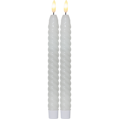 Spiraalne piklik valge LED küünal