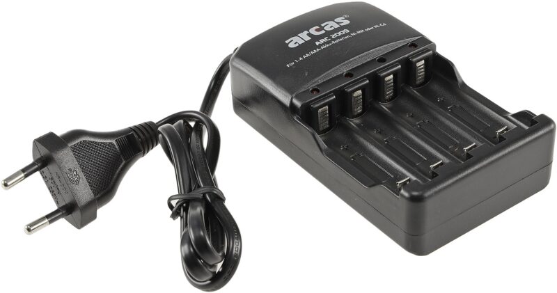 Akumuliatorių įkroviklis ARCAS 100-240 V, 1-4x Micro AAA/Mignon AA