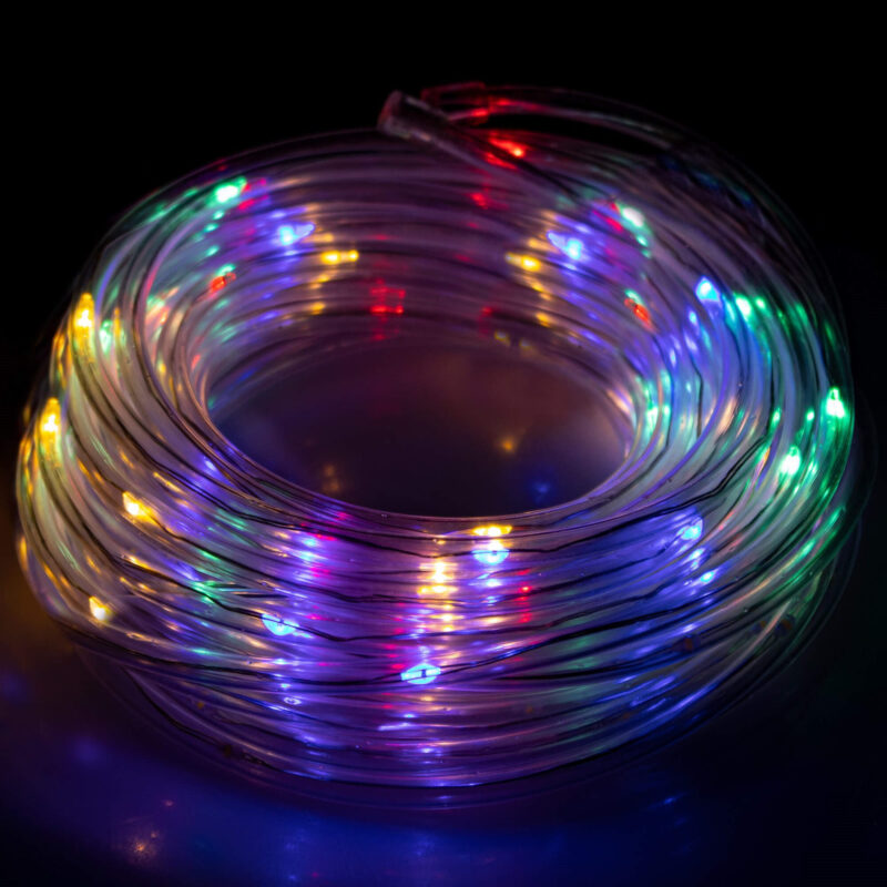 LED valgusvoolik 5.7M 50LED värviline patareidega