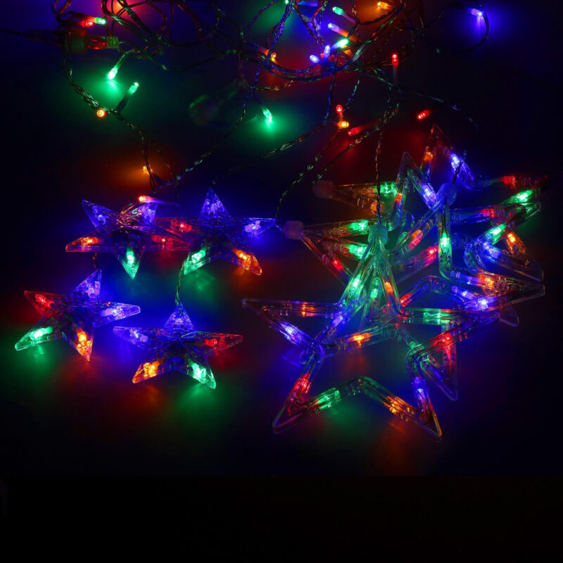 LED valguskardin "Tähekesed" 4.5M värviline - Image 4