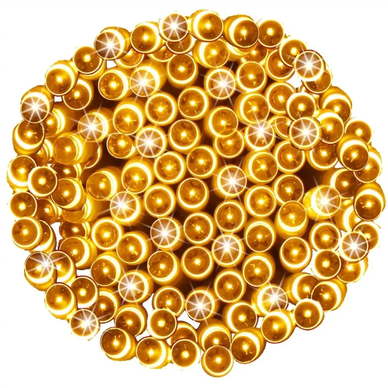 Valguskett 100LED päikesepatareiga soe valge - Image 2