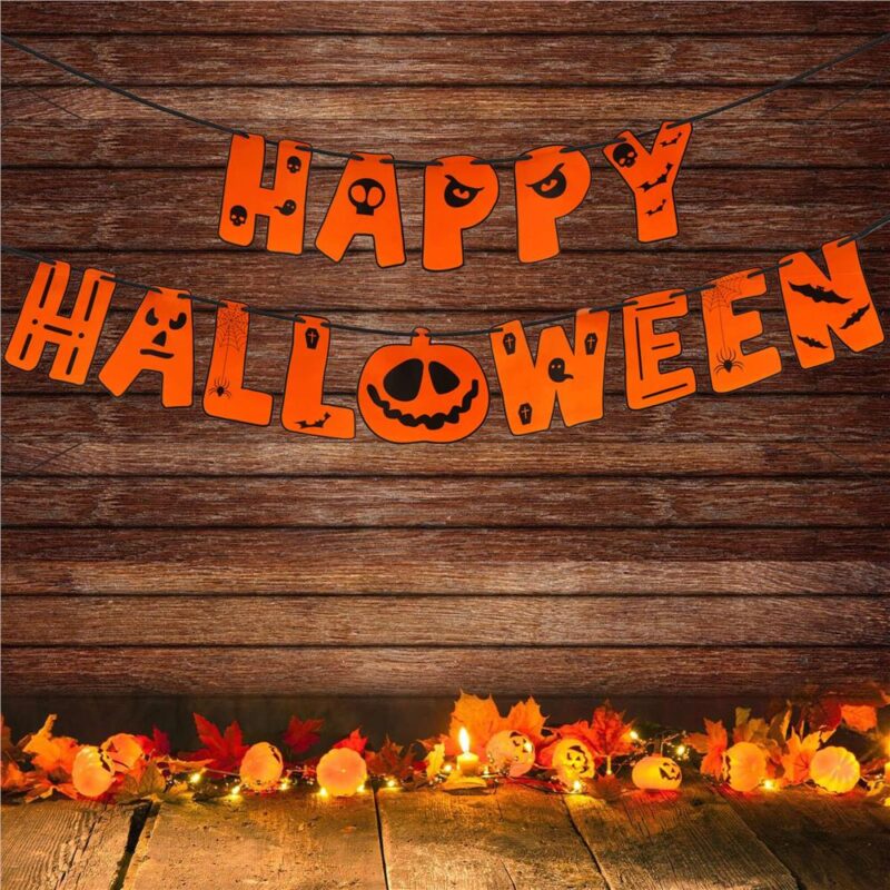 Halloweeni dekoratsioon "Happy Halloween" 15.8 x 210 cm