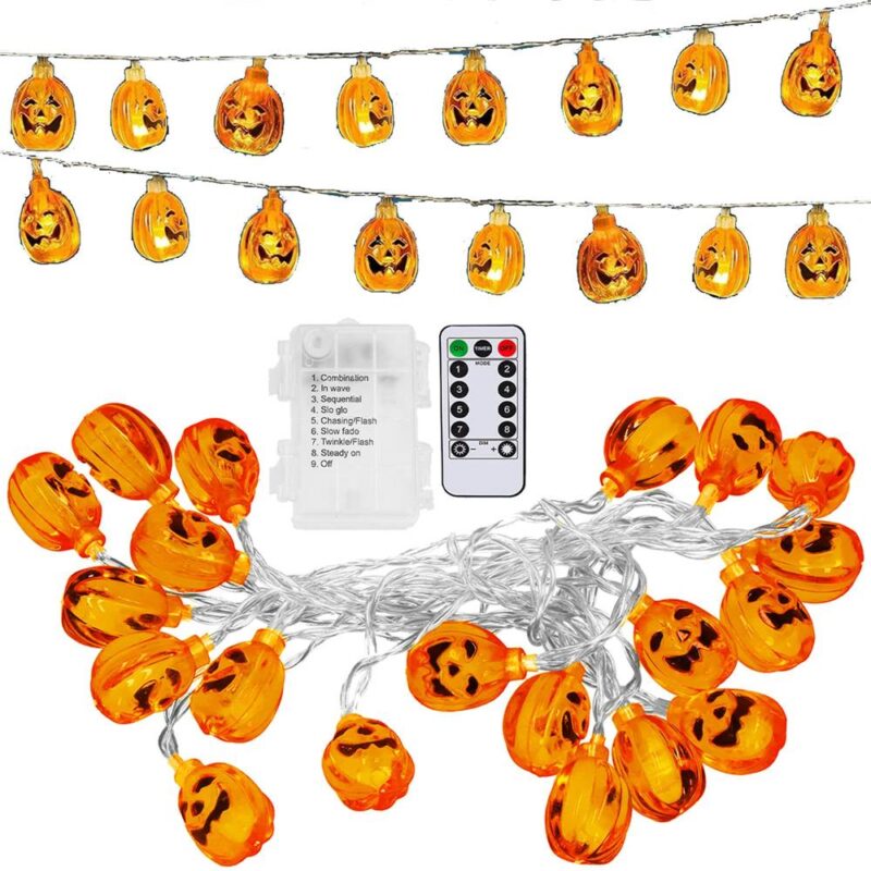 20LED Kõrvitsad patareiga + kaugjuhtimispult - Image 4