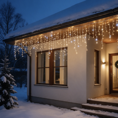 300LED valguskardin soe valge + valge vilkuv 14.5M