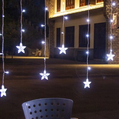 108LED valguskardin "Tähekesed" külm valge 5,5M