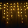 100LED valguskardin "Tähekesed" soe valge läbipaistva juhtmega 3.5M