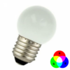 LED Pirn 1W G45 E27 RGB