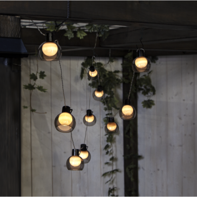 LED lambikett päikesepatareiga "Smoky"