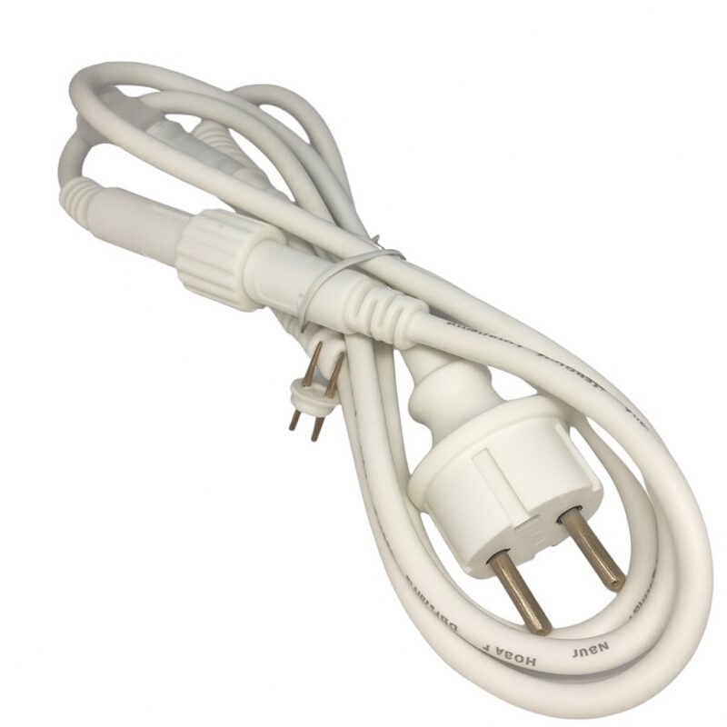 PRO Valgusvooliku toitekaabel 1.5M SUPER CONNECT valge
