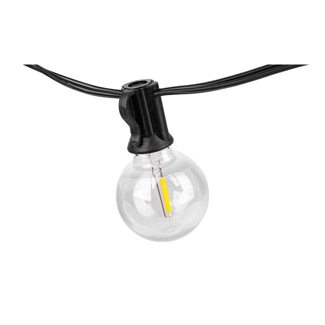 LED lambikett 10M 10 PIRNI soe valge 2700K must (komplektis pirnid) - Image 3