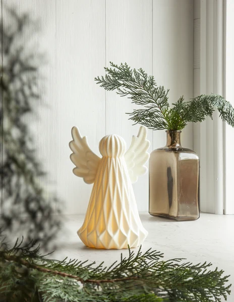 LED ingel "Vinter" 19 cm