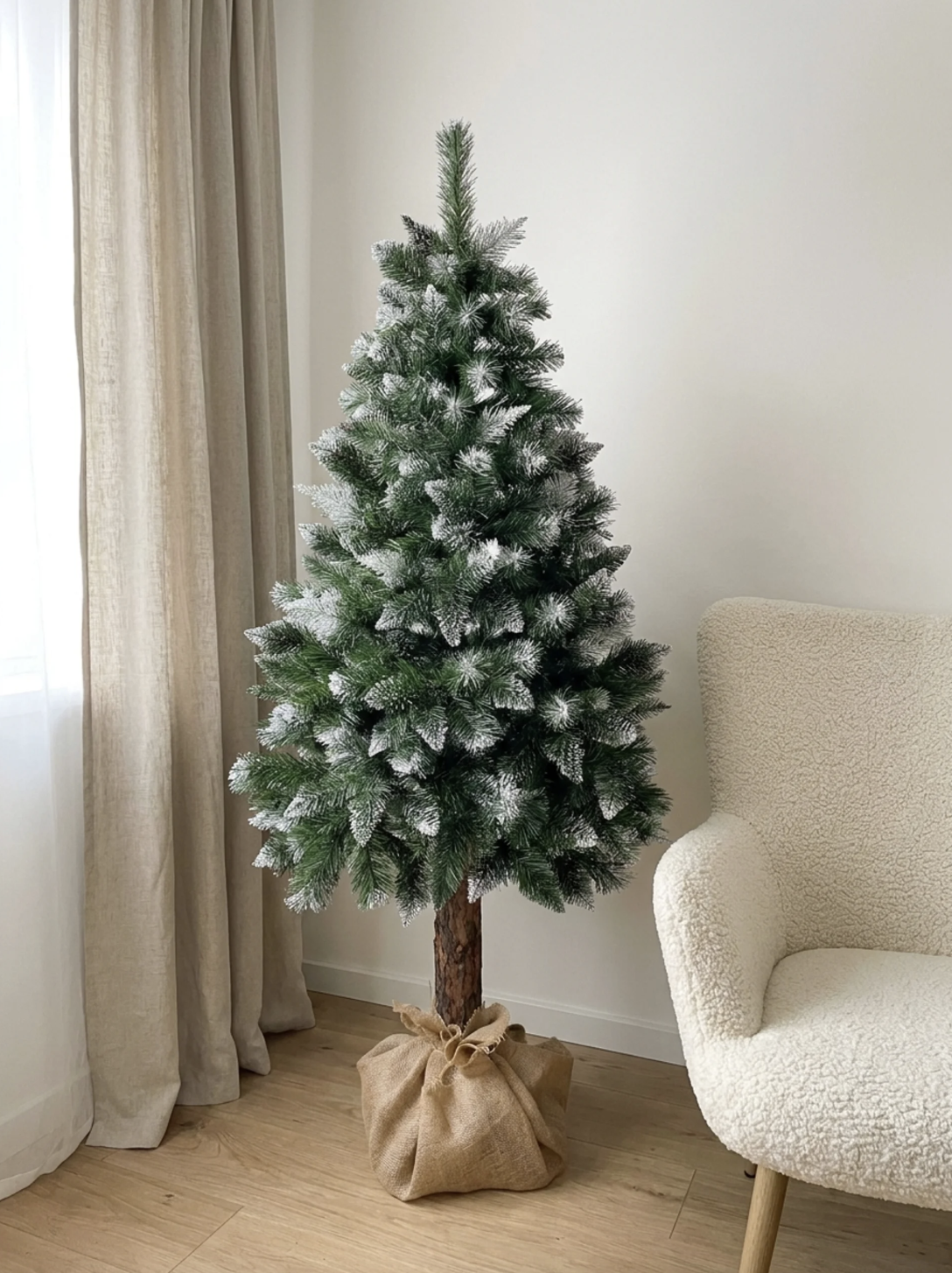 Lumine jõulukuusk tüvel "Teemantmänd" 160 cm