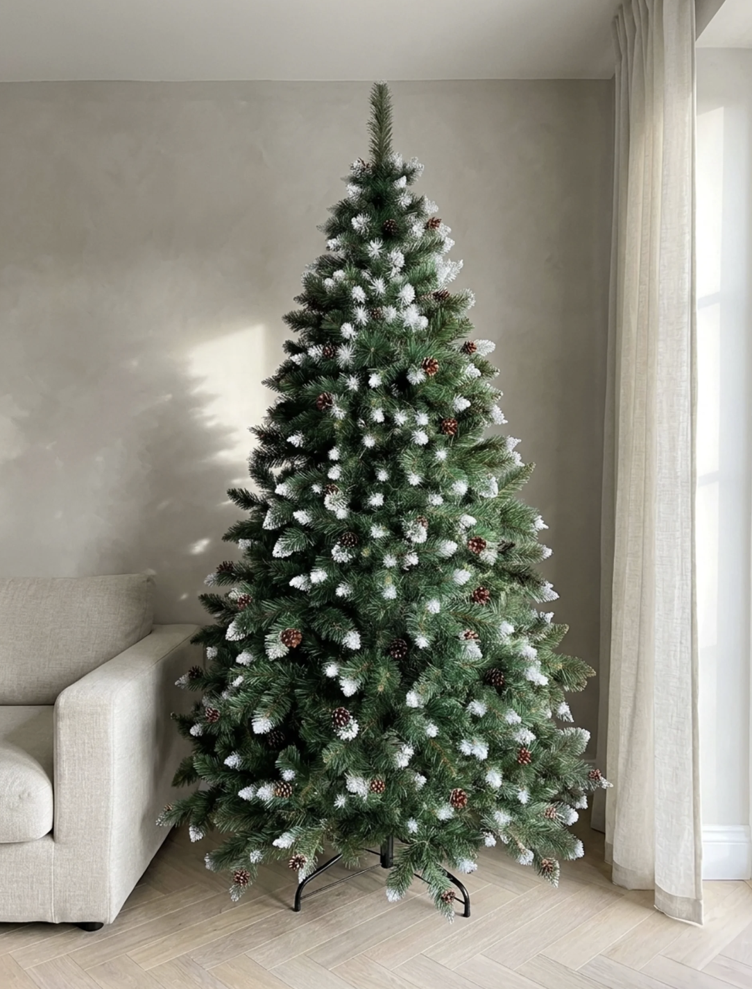 Lumine jõulukuusk "Teemantmänd" käbidega 200 cm