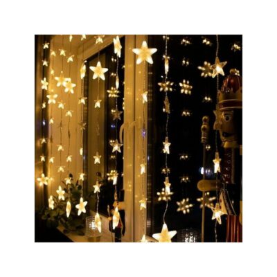 180LED valguskardin "Tähekesed" soe valge + külm valge vilkuv 2M
