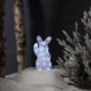 30LED lehvitava küüliku dekoratsioon "Crystalo" 29 cm