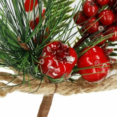 Dekoratiivoks marjade ja kommipulgaga 24 cm