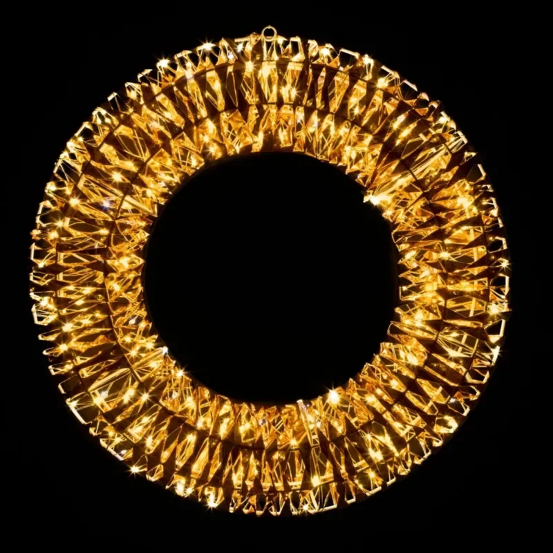 LED valguspärg 45 cm, 360 LED, soe valge