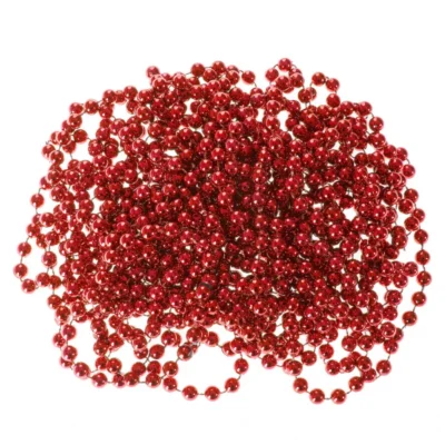 Pärlikee kuusele 10 m, punane, 8 mm