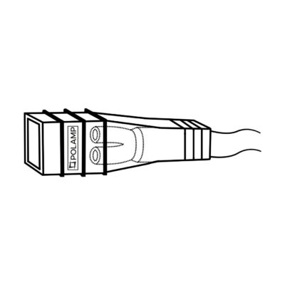 Topeltneooni toitekaabli NK1 klemm (PRO-PPCLDN1,5-BL-OW2-CON)